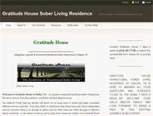 Tablet Screenshot of gratitudehouses.com